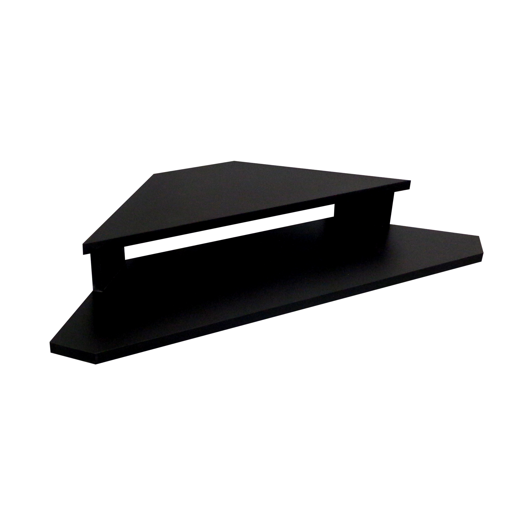 Mesa para Computador Monitor de Canto Suspenso Preto