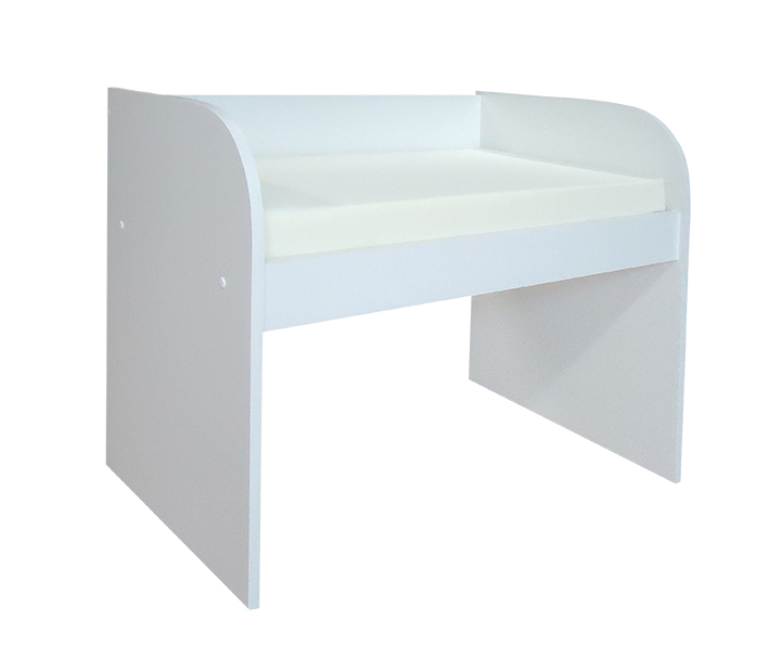 Mini Berço Moisés Acoplado para Lateral de Cama com Colchão Branco
