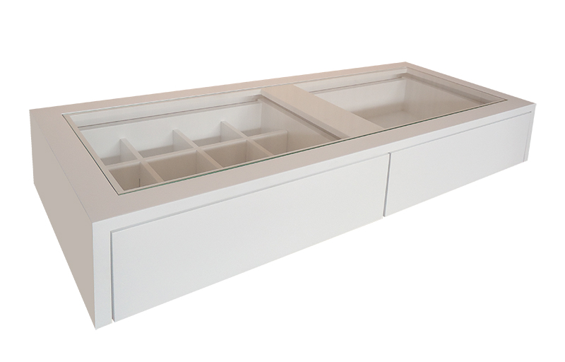 Penteadeira Aparador Suspenso para Maquiagem Quarto Branco Laca