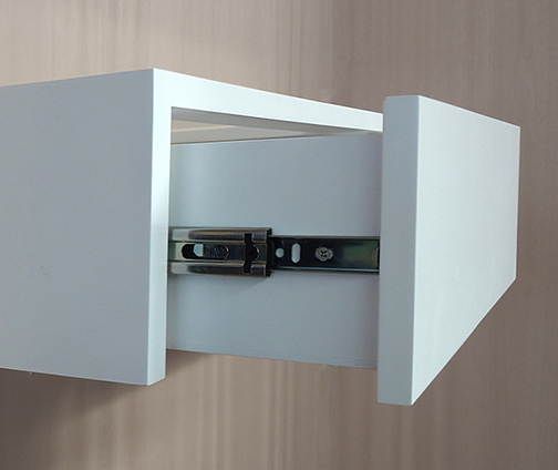 Penteadeira Aparador Suspenso para Maquiagem Quarto Branco Laca