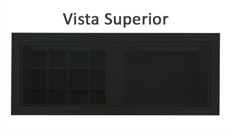 Penteadeira Aparador Suspenso para Maquiagem Quarto Preto Laca