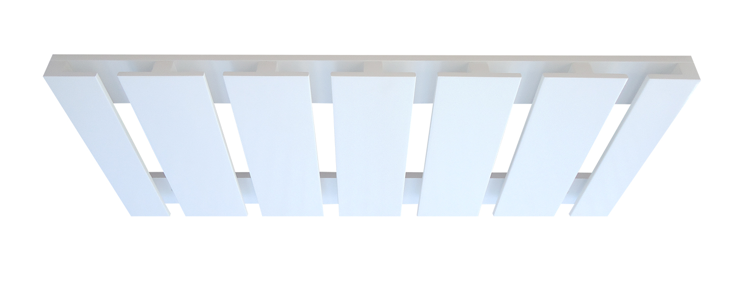 Porta Taças Reto Suporte de Parede Decorativo para Adegas - Branco Laca