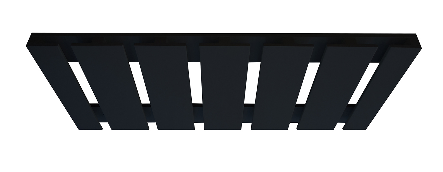 Porta Taças Reto Suporte de Parede Decorativo para Adegas - Preto Laca