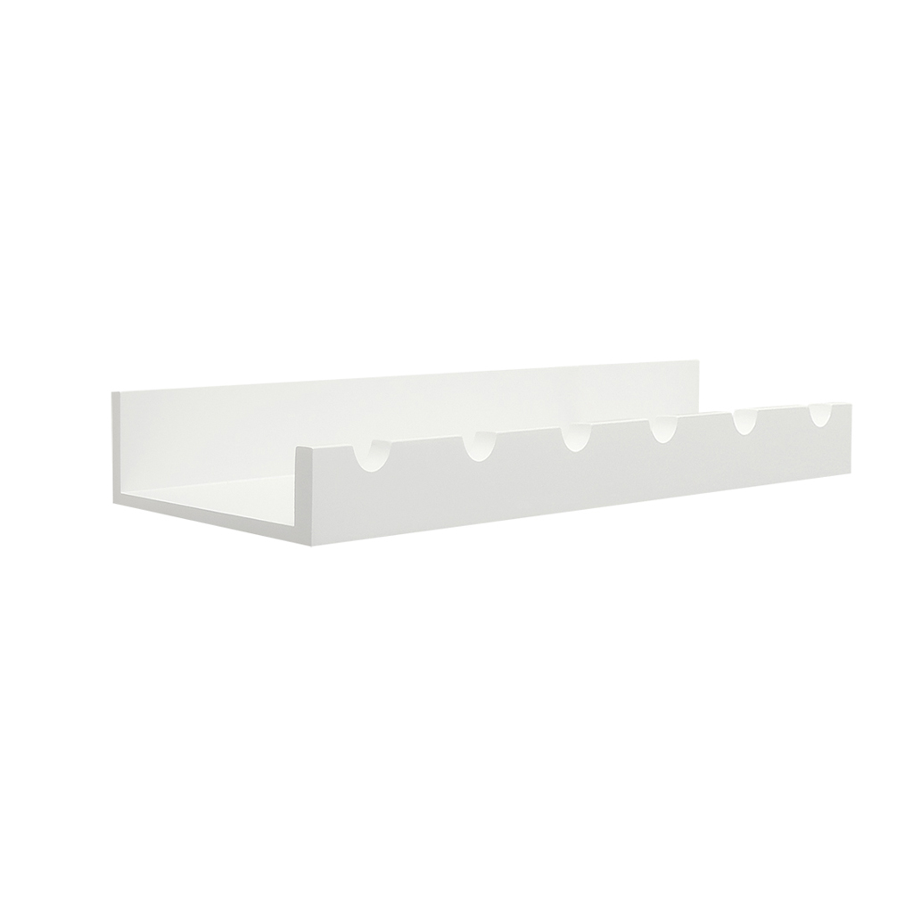 Prateleira Adega New Suporte de Parede Decorativo para Vinhos e Garrafas - Branco Laca
