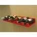 Prateleira Adega New Suporte de Parede Decorativo para Vinhos e Garrafas - Vermelho Laca