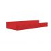 Prateleira Adega New Suporte de Parede Decorativo para Vinhos e Garrafas - Vermelho Laca