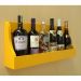 Prateleira Adega Suporte de Parede Decorativo para Vinhos e Bebidas - Amarelo Laca