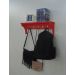 Prateleira Cabideiro Suporte Porta Canecas Utensílios de Cozinha Mochilas Bolsas - Vermelho Laca