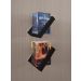 Prateleira Porta Livros Suporte Estante Nicho Decorativo 2 Peças Parede - Preto Laca