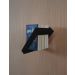 Prateleira Porta Livros Suporte Estante Nicho Decorativo 2 Peças Parede - Preto Laca