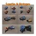 Prateleira Porta Livros Suporte Estante Nicho Decorativo 2 Peças Parede - Preto Laca