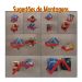 Prateleira Porta Livros Suporte Estante Nicho Decorativo 2 Peças Parede - Vermelho Laca