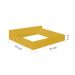 Prateleira Porta Livros Suporte Estante Nicho Decorativo 2 peças Parede - Amarelo Laca