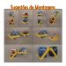Prateleira Porta Livros Suporte Estante Nicho Decorativo 2 peças Parede - Amarelo Laca