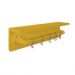Prateleira para Temperos e Suporte Utensílios e Panelas Cozinha Estilo Industrial Amarelo Laca