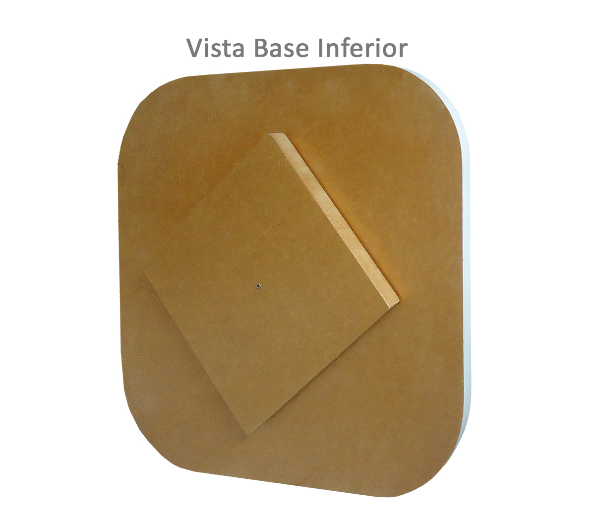 Prato Giratório Centro de Mesa Tampo Tábua para Mesa 70 cm Branco Laca