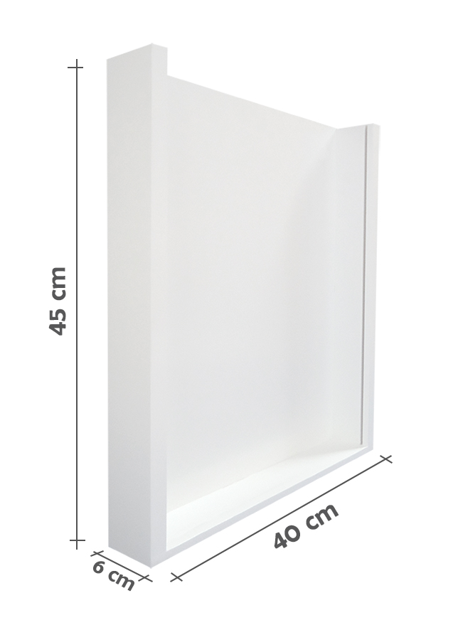 Quadro Porta Rolhas de Vinho Champanhe Tampinhas Decorativo de Parede - Branco Laca