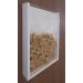 Quadro Porta Rolhas de Vinho Champanhe Tampinhas Decorativo de Parede - Branco Laca