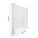 Quadro Porta Rolhas de Vinho Champanhe Tampinhas Decorativo de Parede - Branco Laca