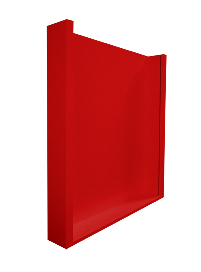 Quadro Porta Rolhas de Vinho Champanhe Tampinhas Decorativo de Parede - Vermelho Laca