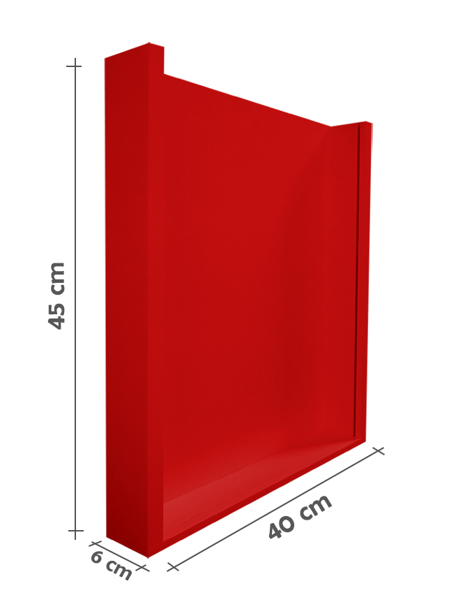 Quadro Porta Rolhas de Vinho Champanhe Tampinhas Decorativo de Parede - Vermelho Laca