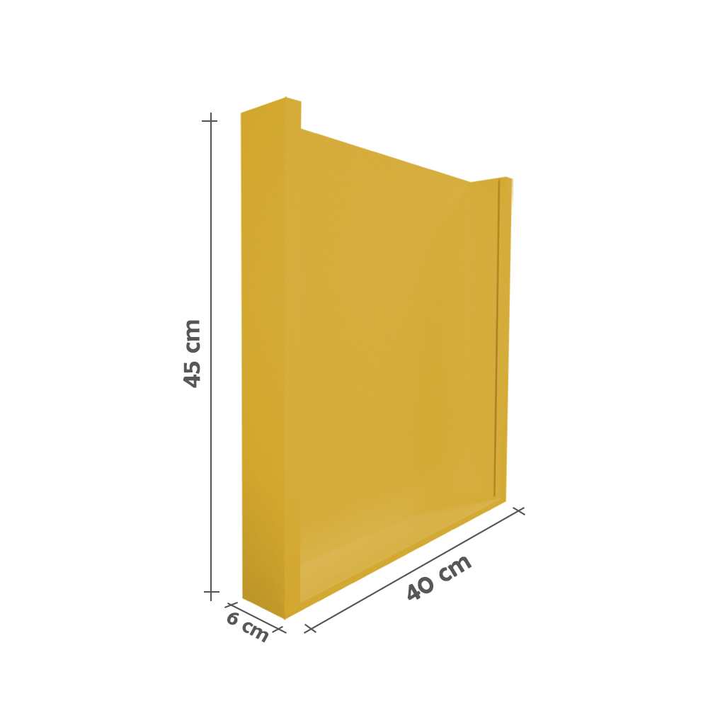 Quadro Porta Rolhas de Vinho Champanhe Tampinhas Decorativo de Parede Amarelo Laca