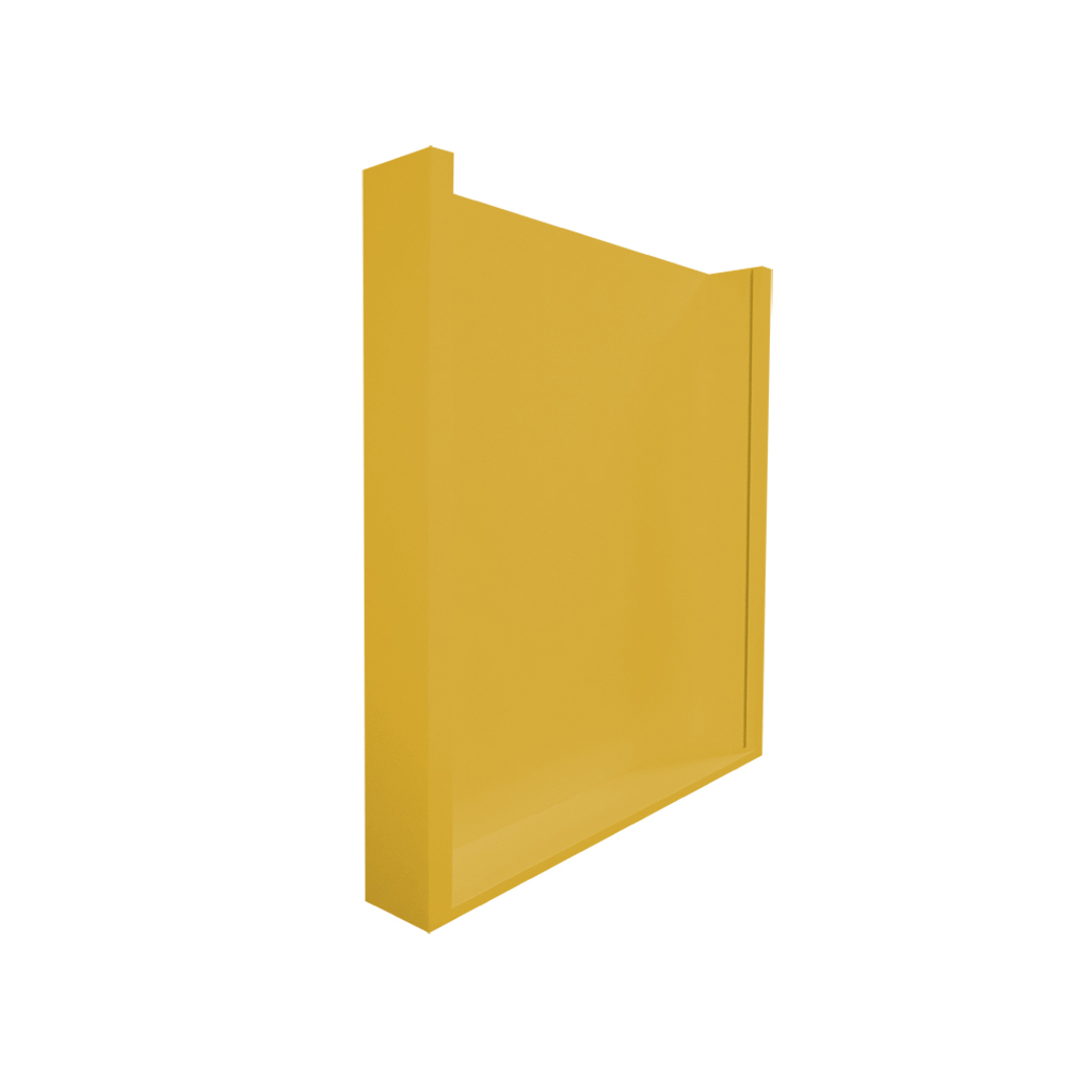 Quadro Porta Rolhas de Vinho Champanhe Tampinhas Decorativo de Parede Amarelo Laca