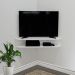 Rack Suspenso para TV de até 39” Aparador Bancada Estante de Canto Branco