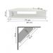 Rack Suspenso para TV de até 39” Aparador Bancada Estante de Canto Branco
