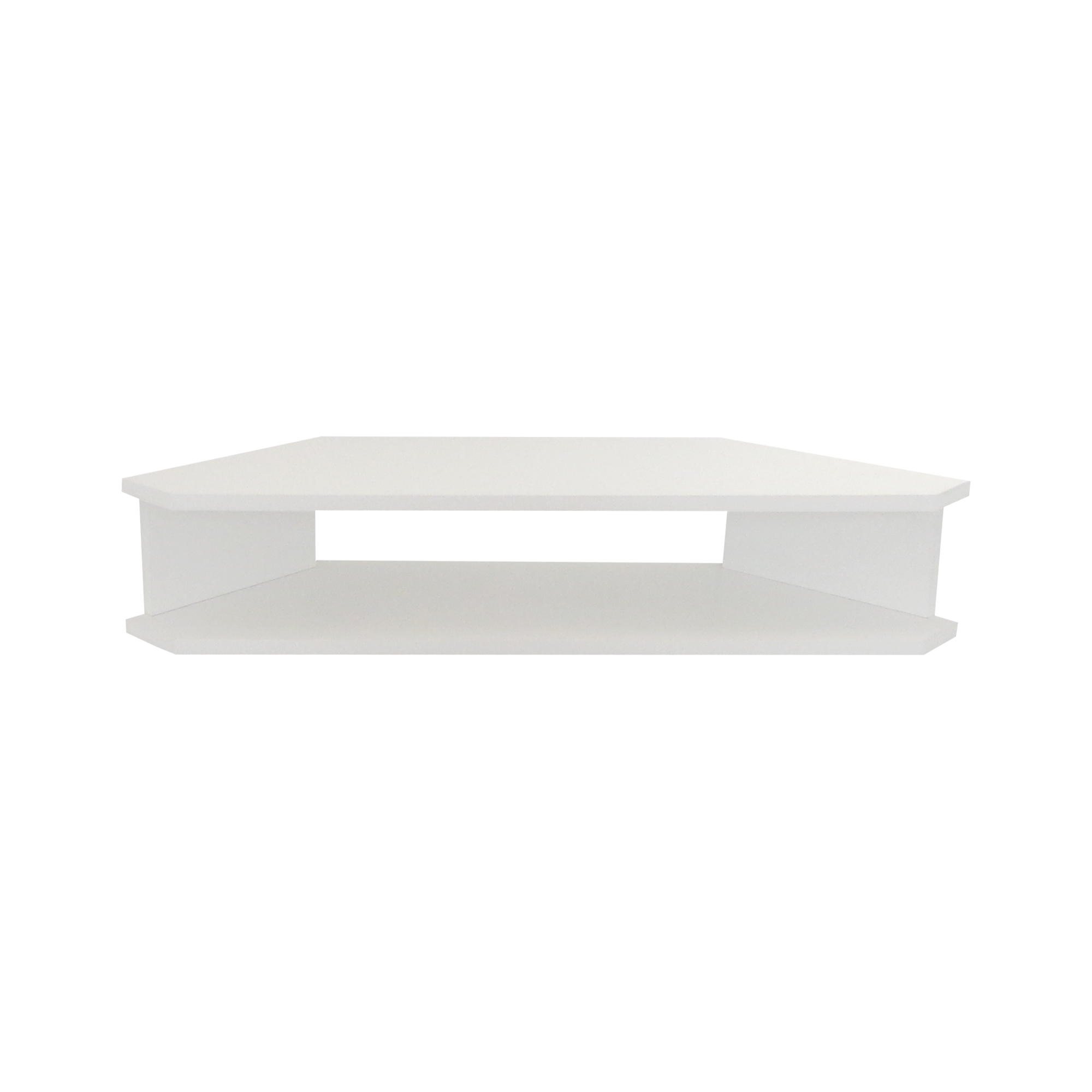Rack Suspenso para TV de até 39” Aparador Bancada Estante de Canto Branco