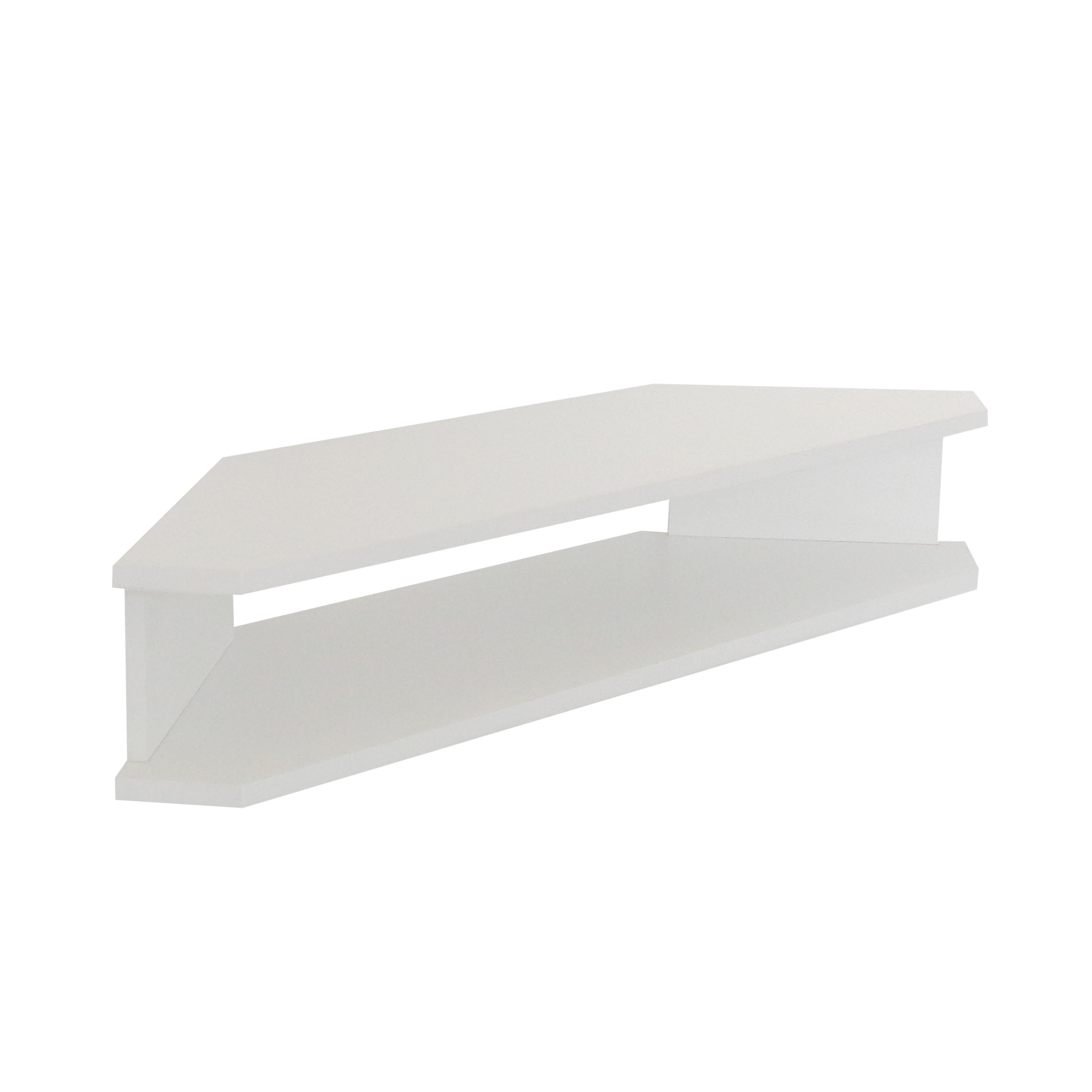 Rack Suspenso para TV de até 39” Aparador Bancada Estante de Canto Branco