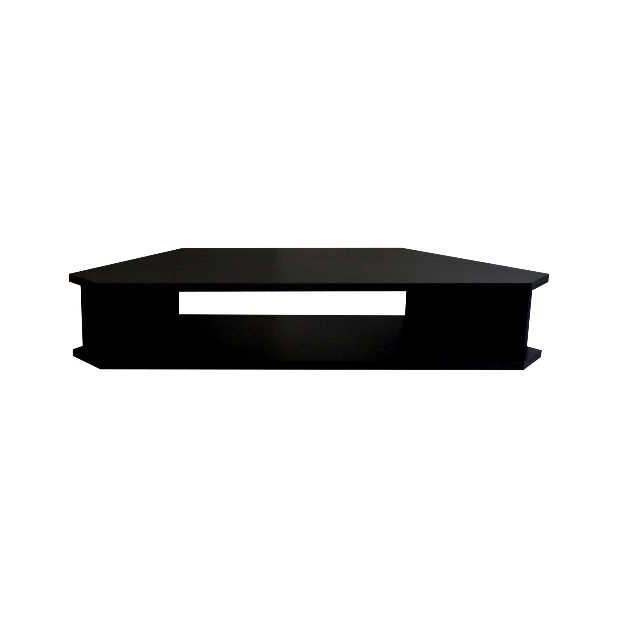 Rack Suspenso para TV de até 39” Aparador Bancada Estante de Canto Preto