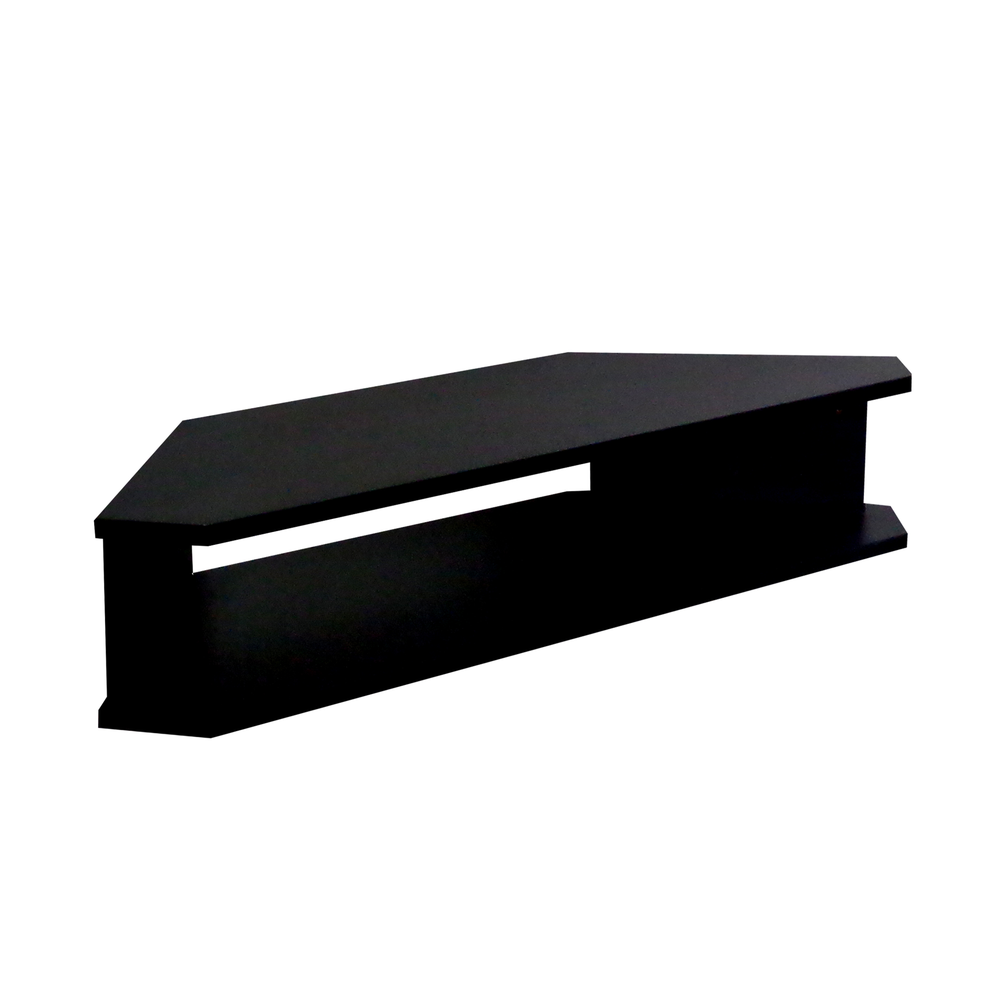 Rack Suspenso para TV de até 39” Aparador Bancada Estante de Canto Preto