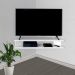 Rack Suspenso para TV de até 50” Aparador Bancada Estante de Canto Branco