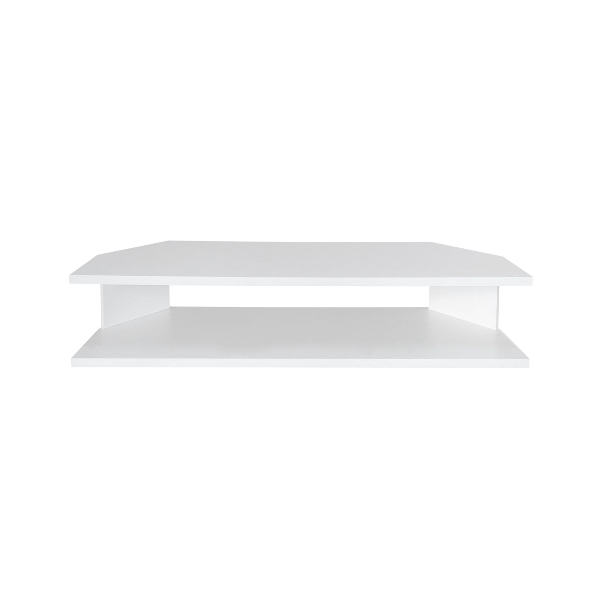 Rack Suspenso para TV de até 50” Aparador Bancada Estante de Canto Branco