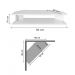 Rack Suspenso para TV de até 50” Aparador Bancada Estante de Canto Branco