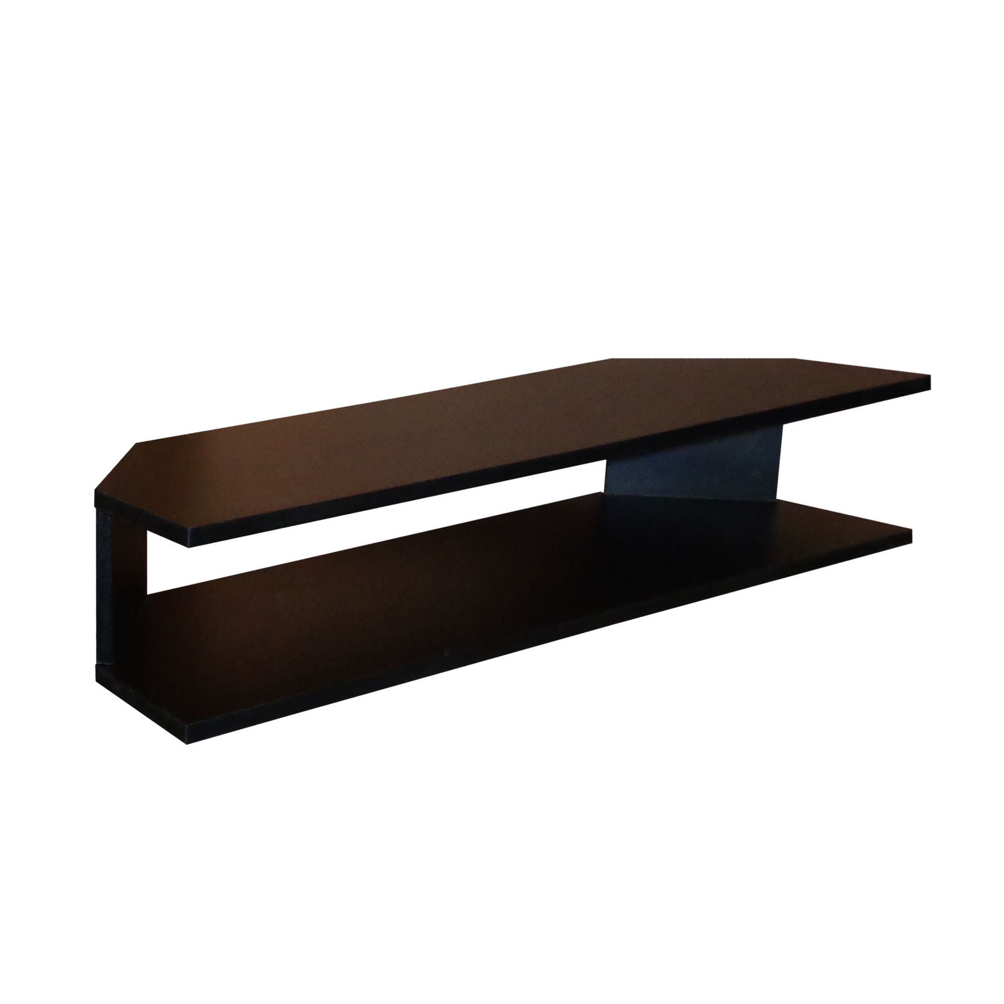 Rack Suspenso para TV de até 50” Aparador Bancada Estante de Canto Preto