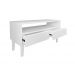 Rack para TV Bancada Aparador Com Nicho e Gaveta Branco Laca