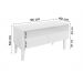Rack para TV Bancada Aparador Com Nicho e Gaveta Branco Laca