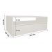 Rack para TV Suspenso Bancada Com Nicho e Gaveta Off White Laca