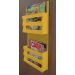 Revisteiro de Parede Porta Revistas Livros - Amarelo Laca
