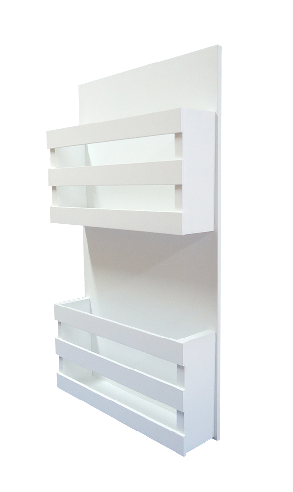 Revisteiro de Parede Porta Revistas Livros - Branco Laca