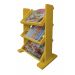 Revisteiro de Piso Chão Porta Revistas Livros - Amarelo Laca
