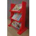 Revisteiro de Piso Chão Porta Revistas Livros - Vermelho Laca