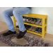 Sapateira Banco de Piso para Closets e Quartos 8 Pares Sapatos - Amarelo Laca