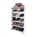 Sapateira de Piso Chão para Closets e Quartos 15 Pares Sapatos - Branco Laca