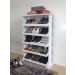 Sapateira de Piso Chão para Closets e Quartos 15 Pares Sapatos - Branco Laca