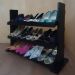 Sapateira de Piso para Closets e Quartos 12 Pares Sapatos - Preto Laca