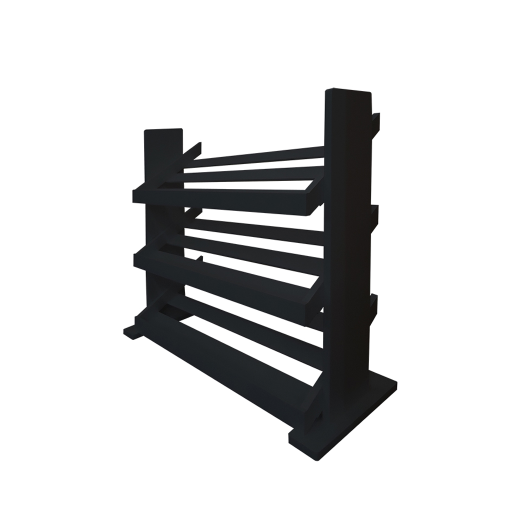 Sapateira de Piso para Closets e Quartos 12 Pares Sapatos - Preto Laca