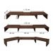 Suporte de Mesa Base Elevada Ajustável 3 Monitores Gamer Notebook Madeira Versati
